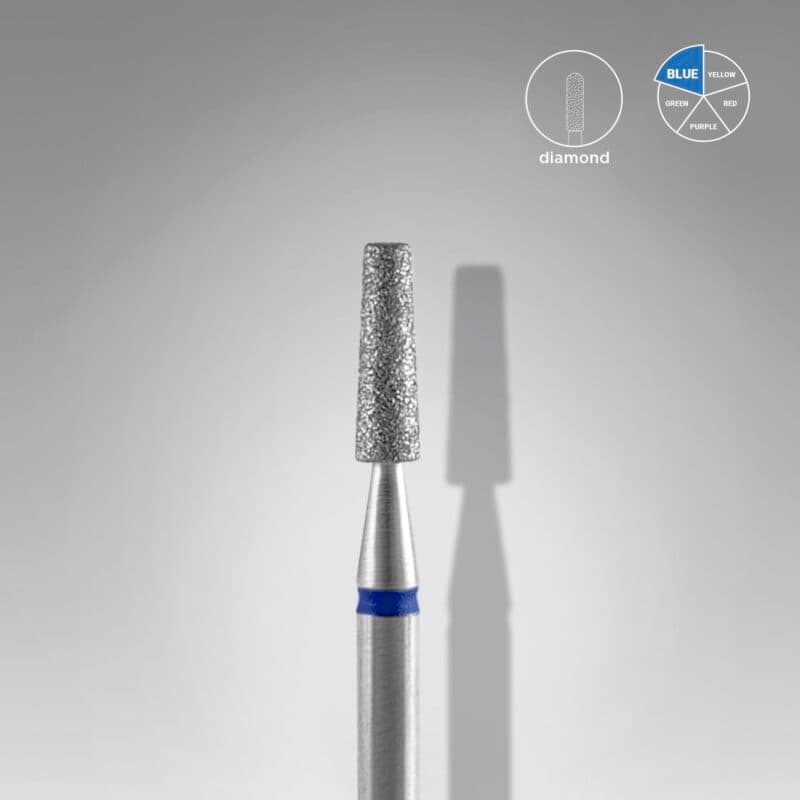 Diamond nail drill bit frustum blue EXPERT head diameter 2.5 mm / working part 8 mm, foto 1 nga 2