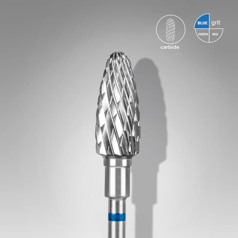 Carbide nail drill bit corn blue EXPERT head diameter 6 mm / working part 14 mm, foto 1 nga 2