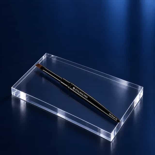 Angled brush for gel EXPERT width 6 mm / length 9 mm